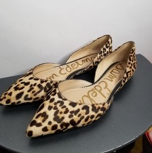 Sam Edelman Rodney Calf Hair Leopard Flats 10.5
